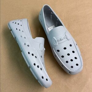 Reaction Kenneth Cole Light Gray Men’s Slip-On Rubber Loafers - US Size 10 M